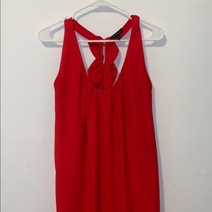 Lane Bryant red racer back maxi dress